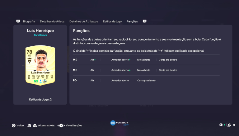 Imagem do artigo Luis Henrique EA FC 26: atributos, overall e vale a pena usar? no blog da FutBuyNow sobre EA FC 26